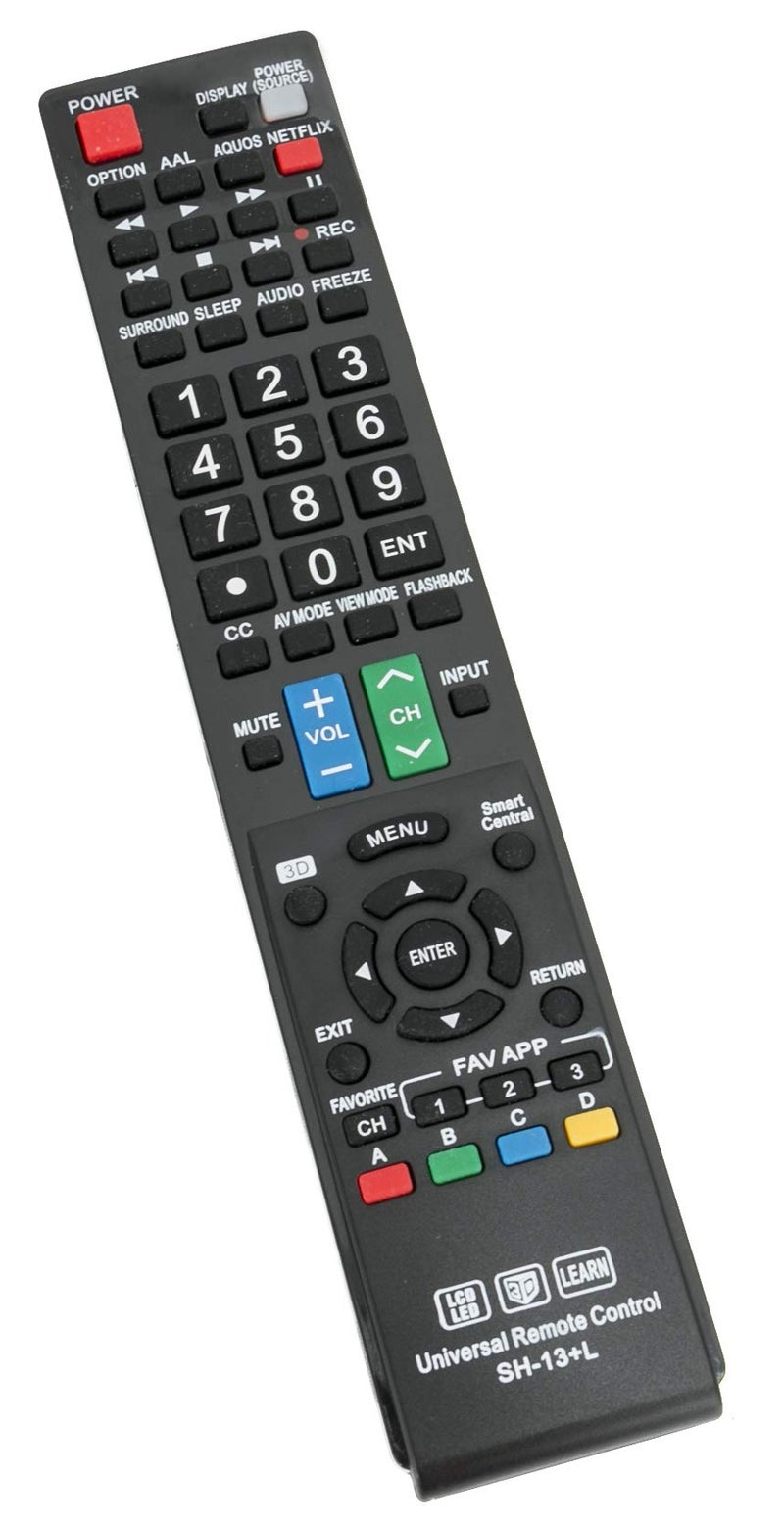 econtrolly New SH-13+L Replace Universal Remote Control fit for Almost All Sharp Brand LCD LED HD Smart TV GB004WJSA GB005WJSA GA890WJSA GB118WJSA GJ221-C GJ221 - Image 5
